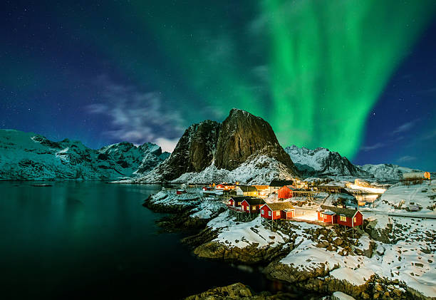 istock Aurora borealis over Hamnoy in Norway 2215417282