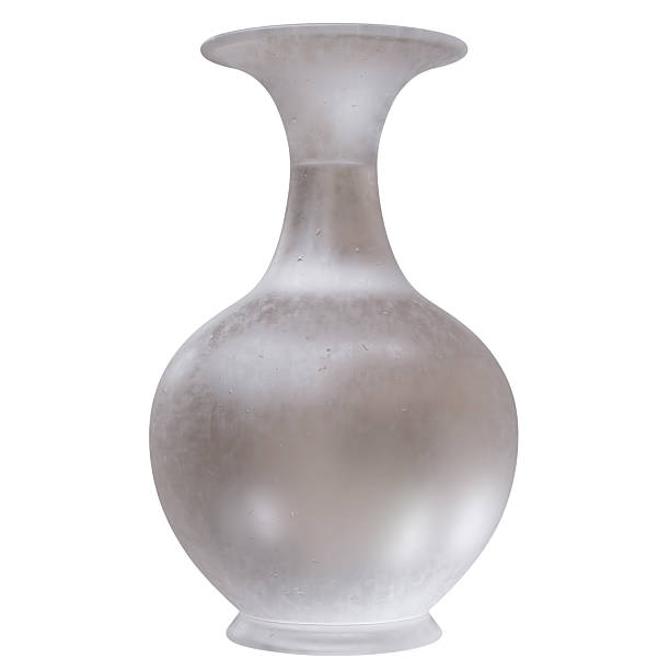 istock Glass vase isolated on white. Decoration pot for interior design 2215418344