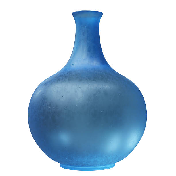 istock Glass vase isolated on white. Decoration pot for interior design 2215418357