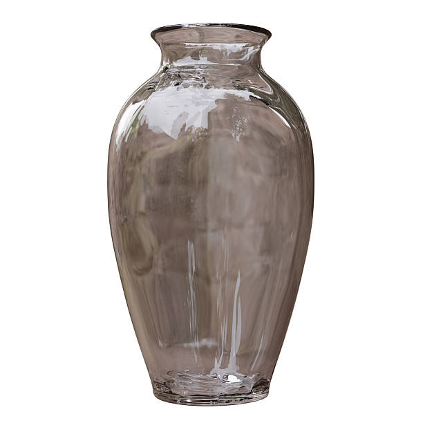 istock Glass vase isolated on white. Decoration pot for interior design 2215418360