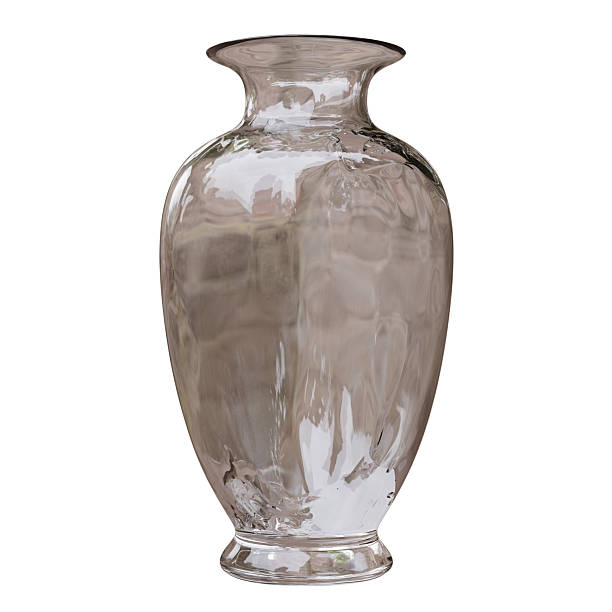 istock Glass vase isolated on white. Decoration pot for interior design 2215418364