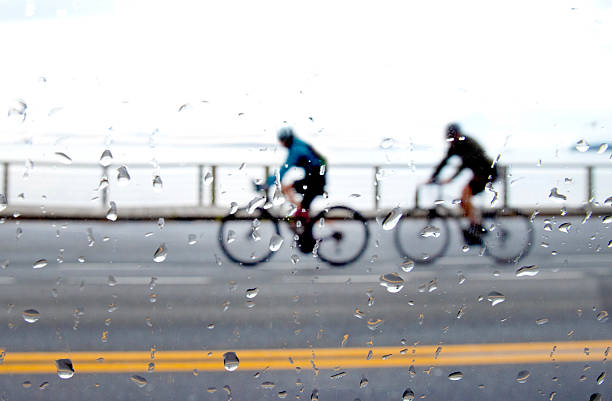 Canada Victoria Vancouver island bike race in the rain.
