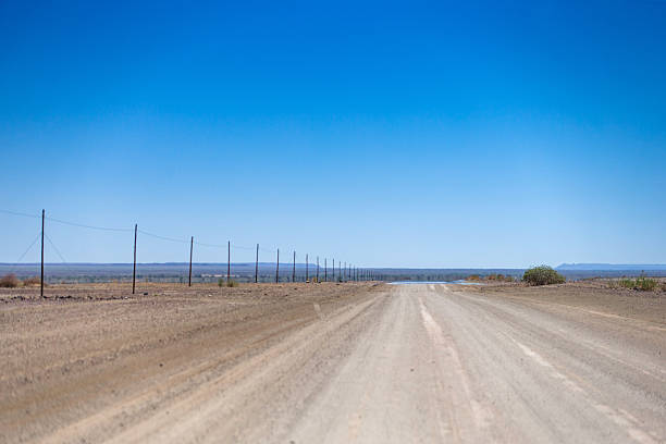 Gravel road of Namibia