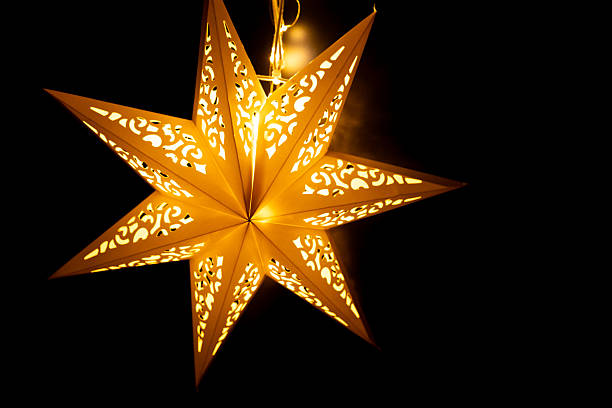 istock Glowing festive decor.Glowing Star Lantern Holiday Decoration 2215433147