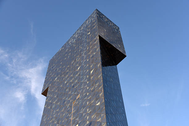 The Scandic Victoria Tower is a skyscraper hotel in the Kista district of Stockholm. The 117 metre hotel is one of the tallest buildings in Stockholm, as well as the tallest hotel in Scandinavia. The image shows the tower (partially) captured during summer season.