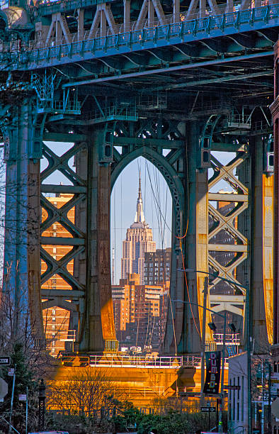 istock Empire Estate under bridge arch 2215444397