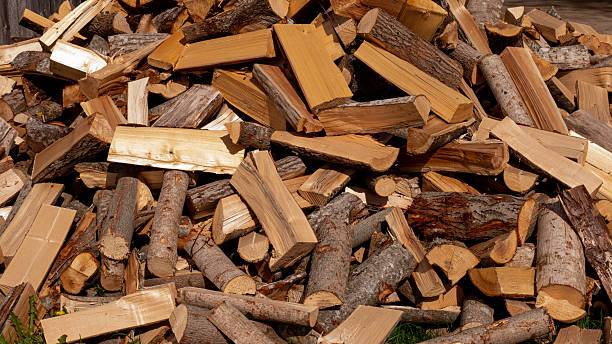 istock Pile of Chopped Firewood Ready for Use 2215447232