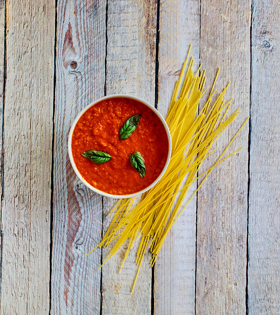 istock Homemade Romesco Pasta Sauce 2215457044