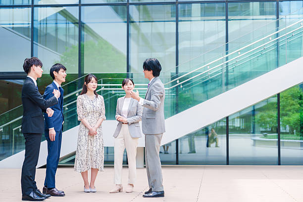 istock Business people chatting outdoors 2215461853