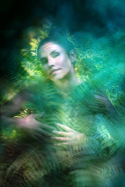 istock Woman covered by Atmospheric Fern 2215466582