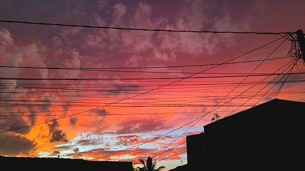 istock Cirrocumulus and Altocumulus in Pink Sunset 2215482756