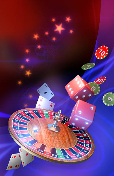 istock Gambling games background with roulette 2215483816