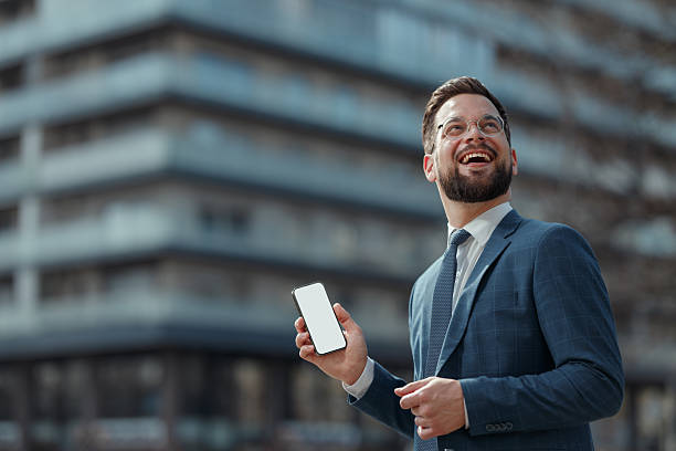 istock Businessman Showing Smartphone Screen 2215487306