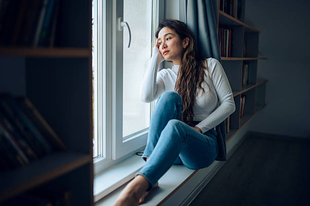 istock Worried Asian woman. 2215487480