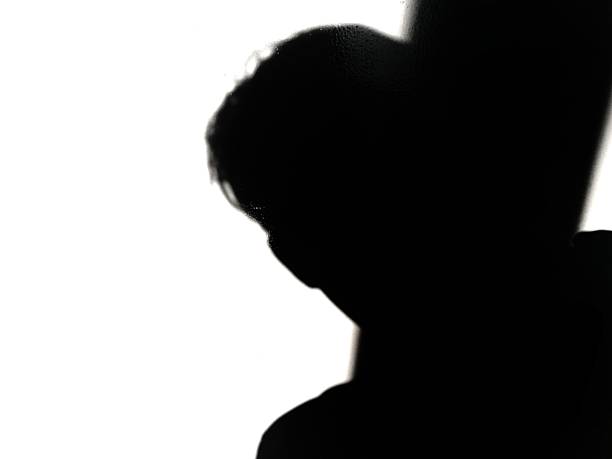 Silhouette shadow of a man