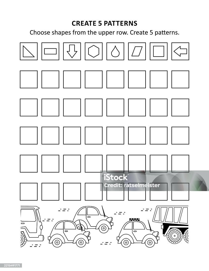 Educational Math Activity Sheet And Coloring Page For Kids To Learn And ...