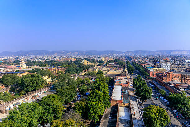 View of Jaipur, Rajasthan's capital.