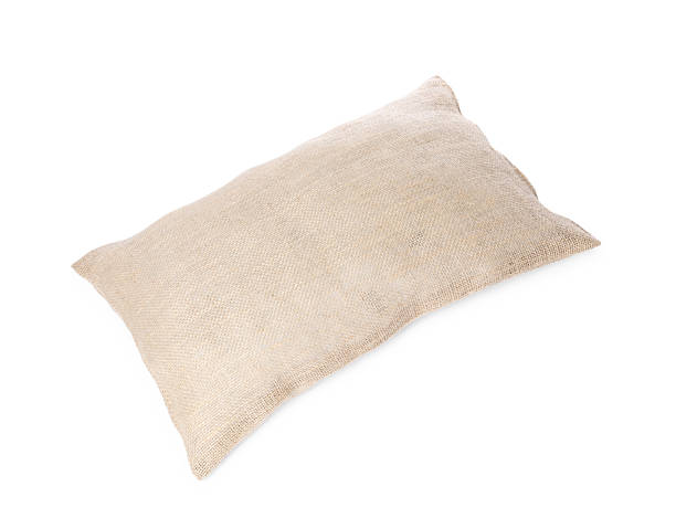 istock One burlap sack isolated on white, top view 2215514425