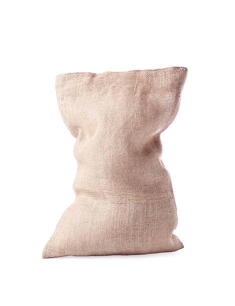 istock One natural burlap sack isolated on white 2215514504
