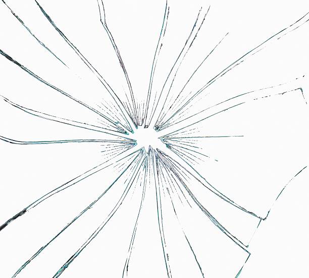 istock Transparent PNG Background. Shattered Glass Pattern with Radiating Sharp Pieces 2215516573
