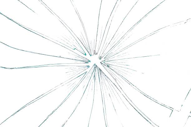 istock Transparent PNG Background. Shattered Glass Pattern with Radiating Sharp Pieces 2215517426