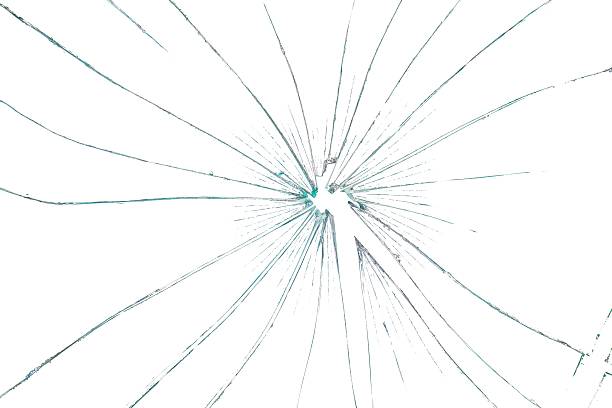 istock Transparent PNG Background. Shattered Glass Pattern with Radiating Sharp Pieces 2215517467