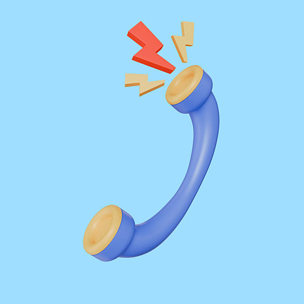 Telephone for contact customer, Talking with service support hotline and call center