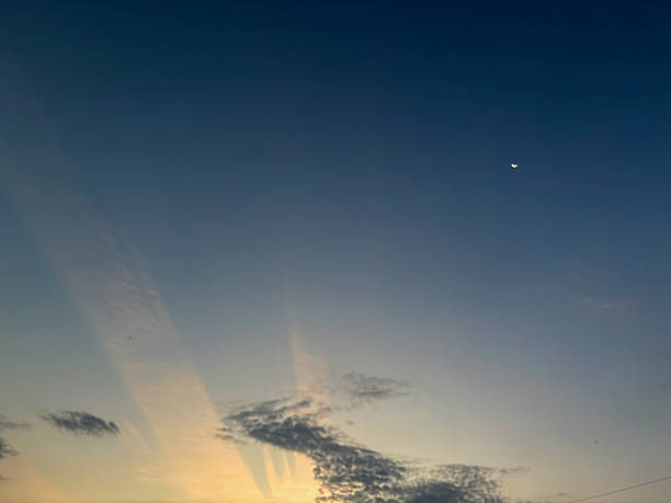 istock Vibrant Colorful Sky with Stunning Gradient at Sunset or Sunrise 2215524891