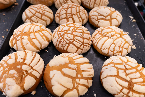 The concha is a very popular sweet bread in Mexico, characterised by its round shape and sugar topping, which often mimics the appearance of a seashell.