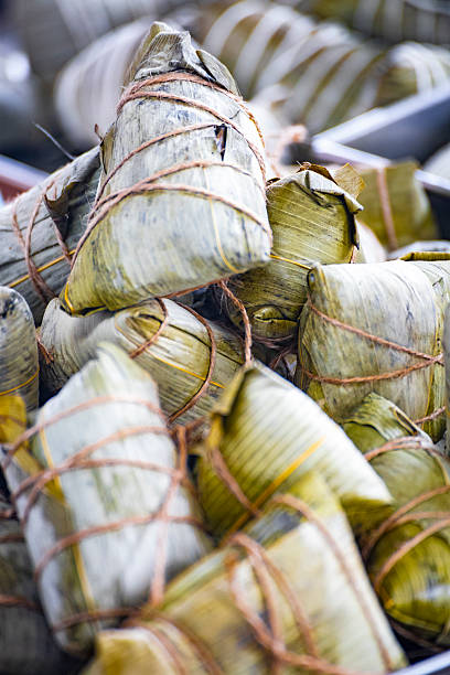 istock Handmade zongzi, plump and firm 2215527776