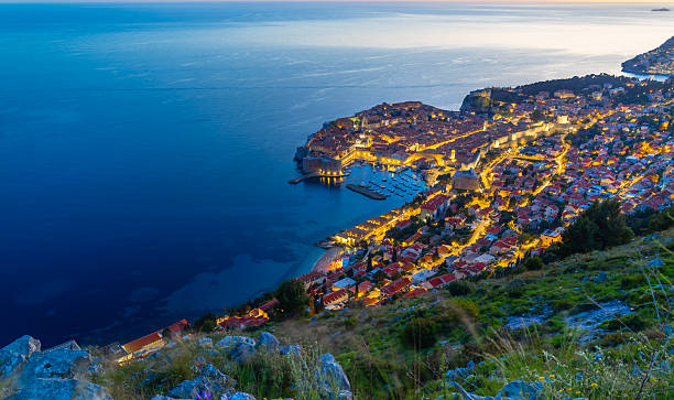 istock Dubrovnik city in Croatia. sunset scene 2215530539