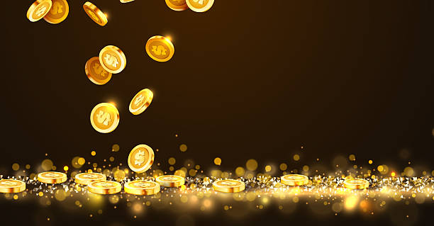 istock Falling coins, falling money, flying gold coins, golden rain. Jackpot or success concept. Modern background. 2215533757