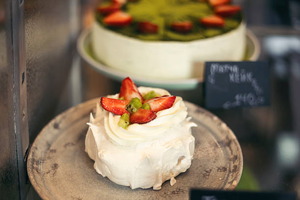 Charming Woman Creating Artful Café Dessert