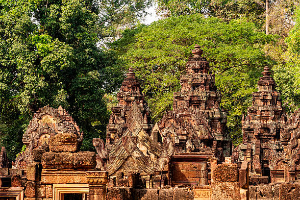 istock Banteay Srei Temple, Angkor, Cambodia 2215536082