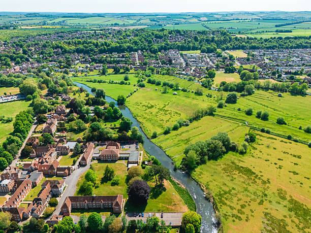 istock High Angle Aerial Salisbury, Wiltshire, UK 2215554362