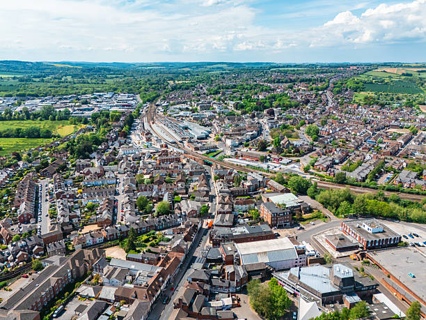 istock High Angle Aerial Salisbury, Wiltshire, UK 2215554390