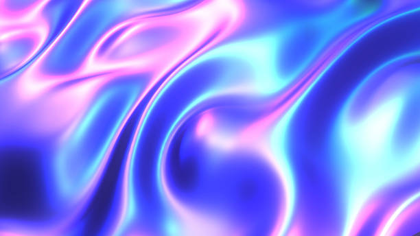 istock Purple blue plastic shiny background, latex glossy metallic texture pattern wallpaper. 2215554727