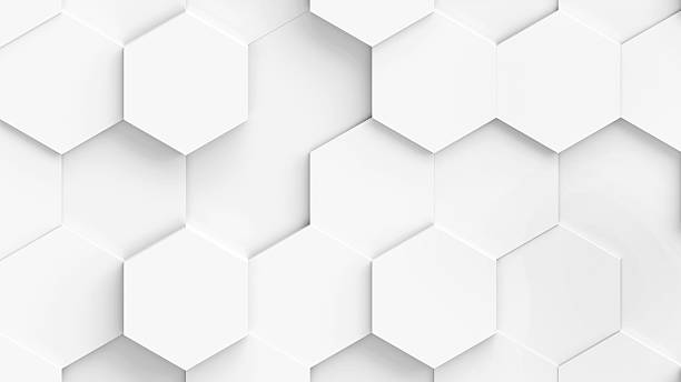 istock White hexagons geometric background, minimal honeycomb pattern wallpaper. 2215554789