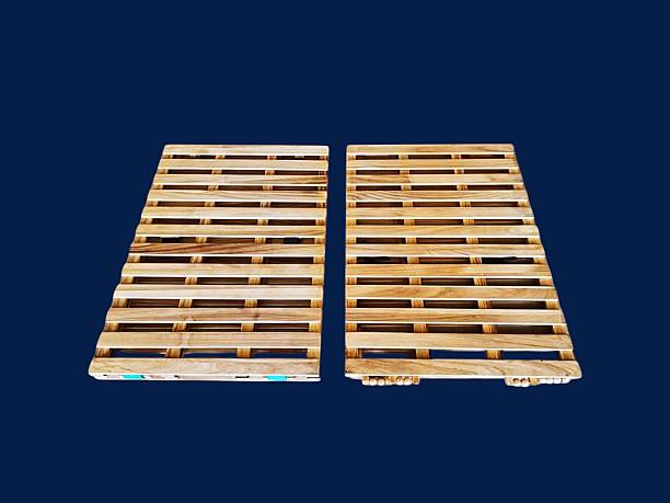 istock Slatted wood is used to hold multipurpose items. 2215557293