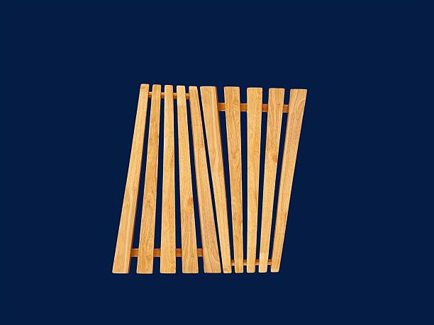 istock Slatted wood is used to hold multipurpose items. 2215557556