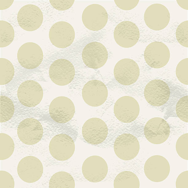 istock Seamless vintage beige ornament in large circles on grange paper 2215559236