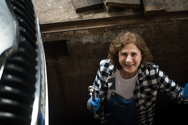 istock Female car mechanic 2215568001