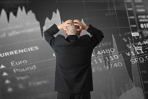 istock Finance crisis stock market crash risk trade war tariff 2215568107