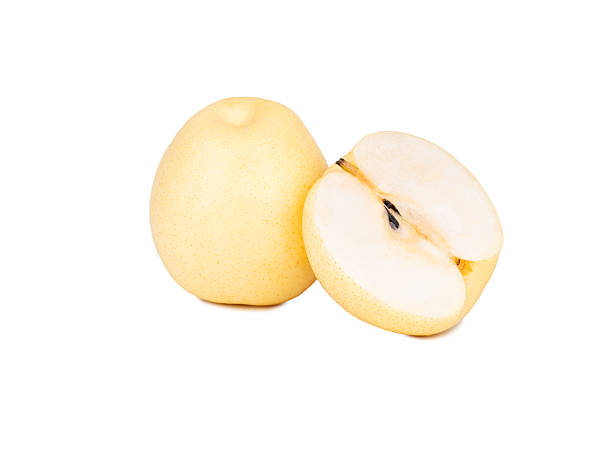 istock Chinese pear Nashi with half 2215573609
