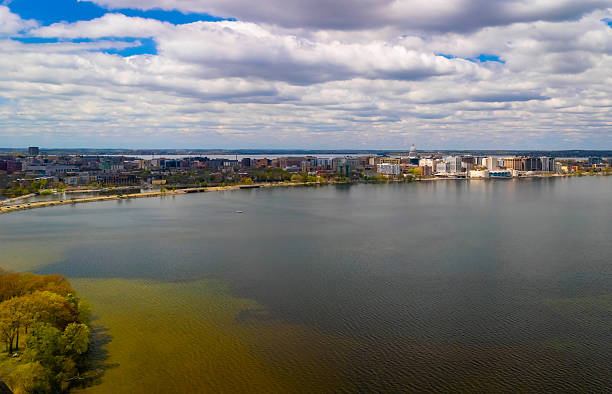 istock Panoramic Madison Wisconsin skyline with State Capitol 2215576411
