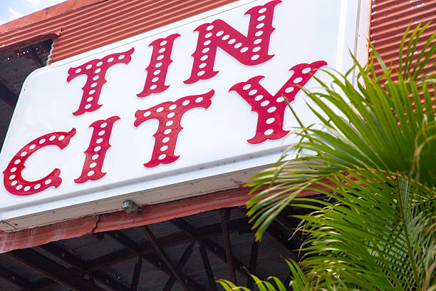 istock Tin City Sign 2215587418