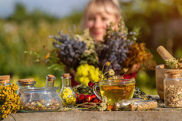 istock A woman brews herbal tea. Selective focus. 2215594022
