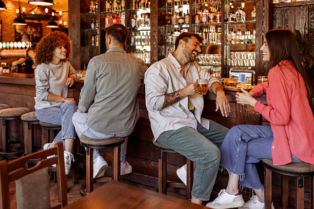 istock Cozy Bar Atmosphere with Friends Bonding 2215595309