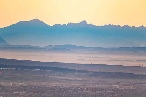 Morning haze before sunrise