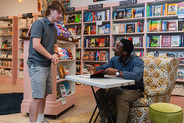 istock Author Book Signing at Small Bookshop 2215595746